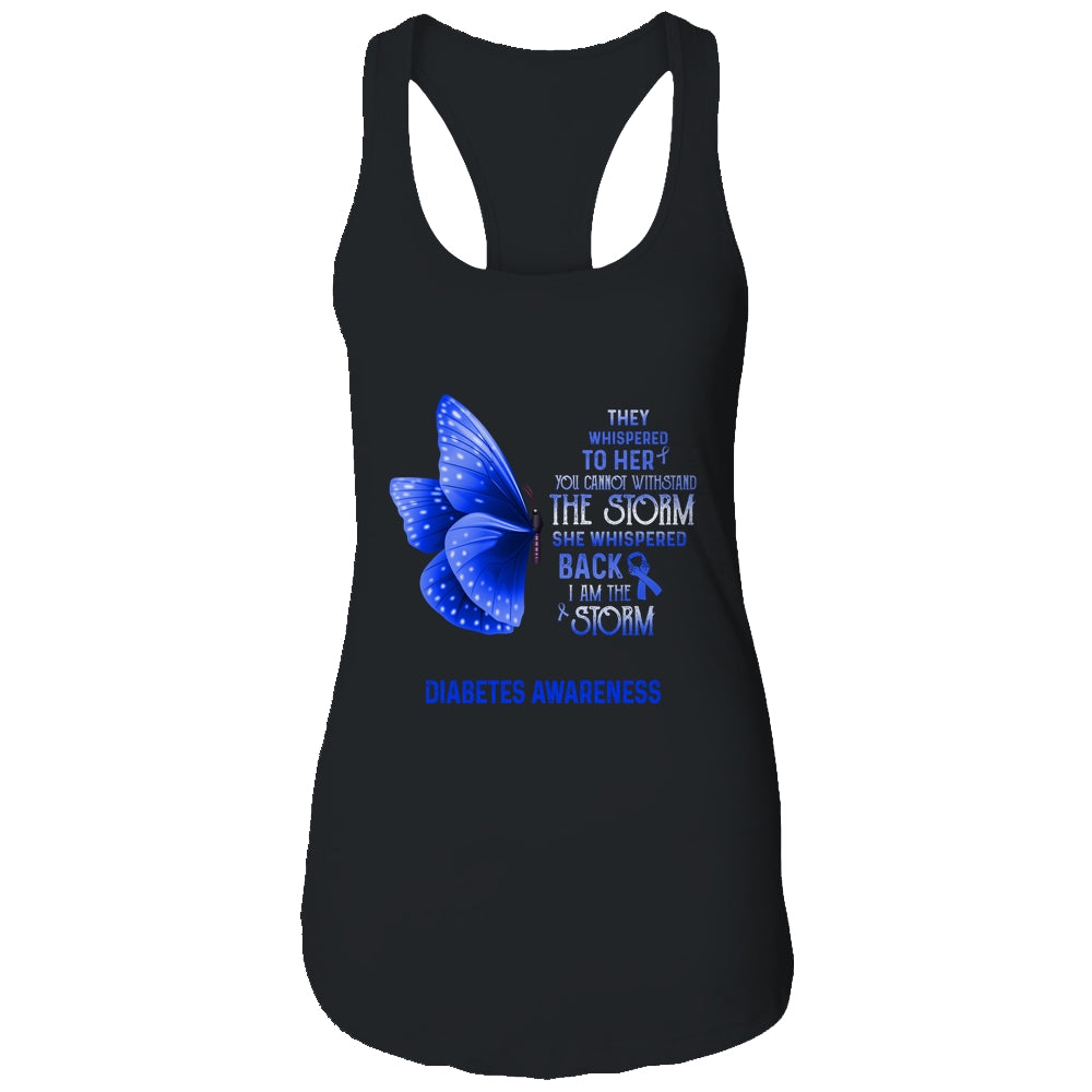 I Am The Storm Diabetes Awareness Butterfly T-Shirt & Tank Top | Teecentury.com