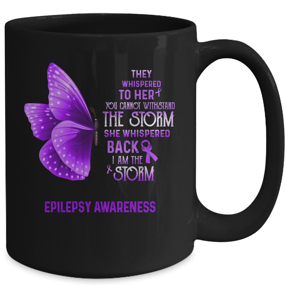 I Am The Storm Epilepsy Awareness Butterfly Mug Coffee Mug | Teecentury.com