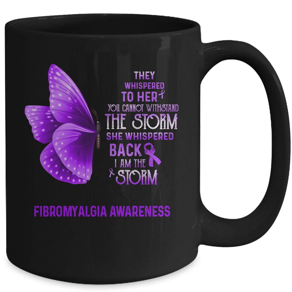 I Am The Storm Fibromyalgia Awareness Butterfly Mug Coffee Mug | Teecentury.com