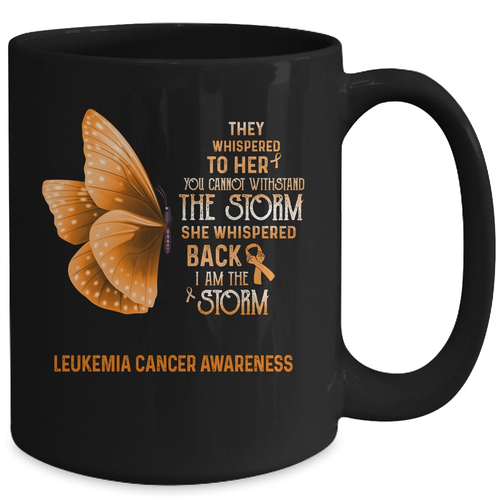 I Am The Storm Leukemia Cancer Awareness Butterfly Mug Coffee Mug | Teecentury.com