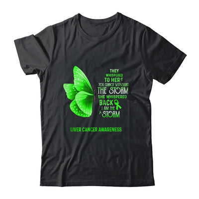 I Am The Storm Liver Cancer Awareness Butterfly T-Shirt & Tank Top | Teecentury.com