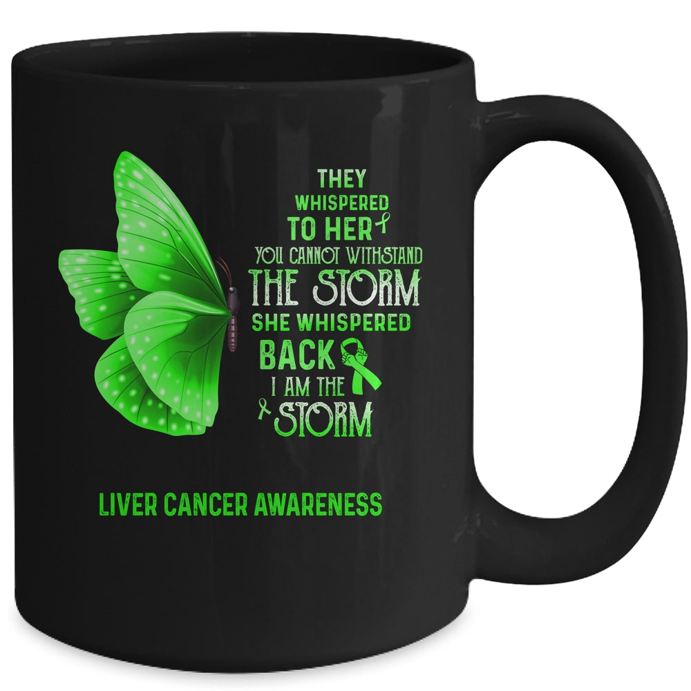 I Am The Storm Liver Cancer Awareness Butterfly Mug Coffee Mug | Teecentury.com