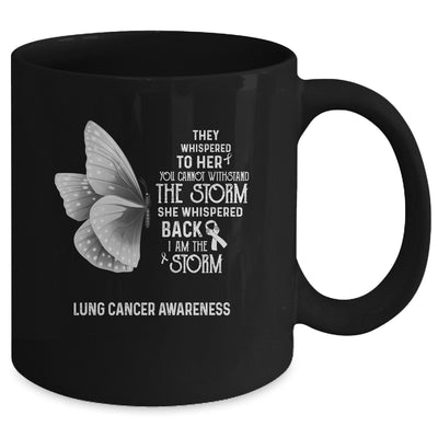 I Am The Storm Lung Cancer Awareness Butterfly Mug Coffee Mug | Teecentury.com