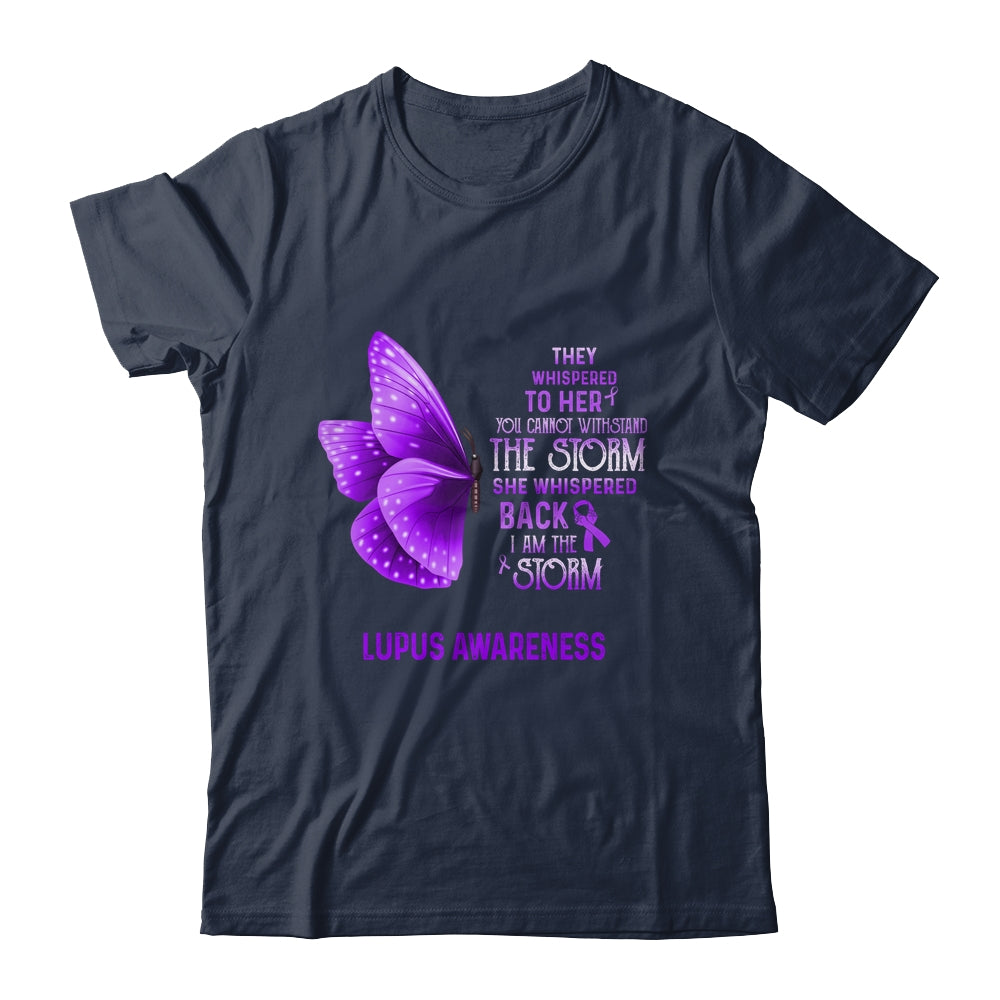 I Am The Storm Lupus Awareness Butterfly T-Shirt & Tank Top | Teecentury.com