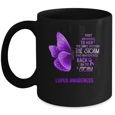 I Am The Storm Lupus Awareness Butterfly Mug Coffee Mug | Teecentury.com