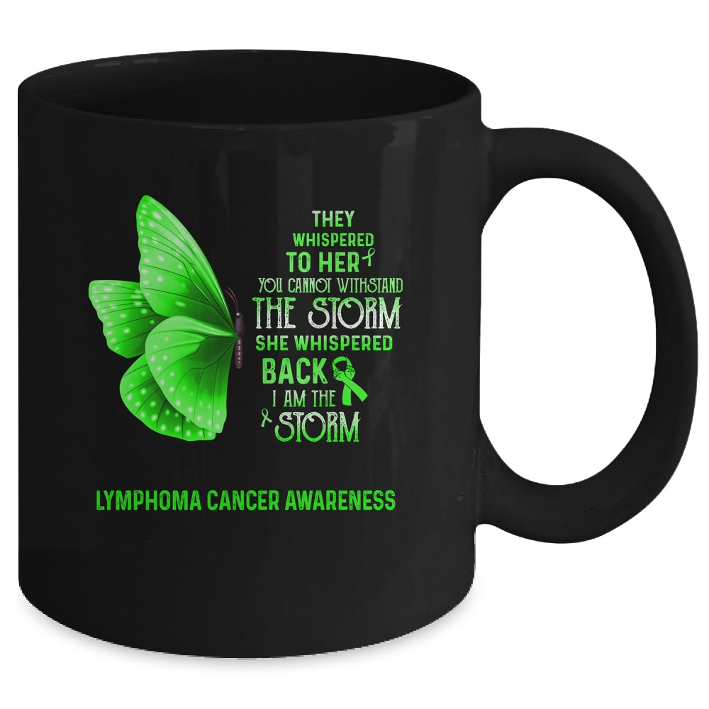 I Am The Storm Lymphoma Cancer Awareness Butterfly Mug Coffee Mug | Teecentury.com