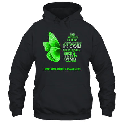 I Am The Storm Lymphoma Cancer Awareness Butterfly T-Shirt & Tank Top | Teecentury.com