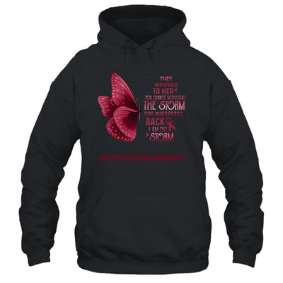 I Am The Storm Multiple Myeloma Awareness Butterfly T-Shirt & Tank Top | Teecentury.com