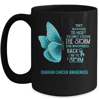 I Am The Storm Ovarian Cancer Awareness Butterfly Mug Coffee Mug | Teecentury.com