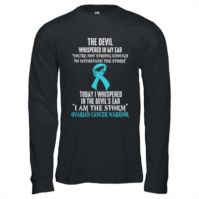 I Am The Storm Ovarian Cancer Awareness Warrior Shirt & Hoodie | teecentury