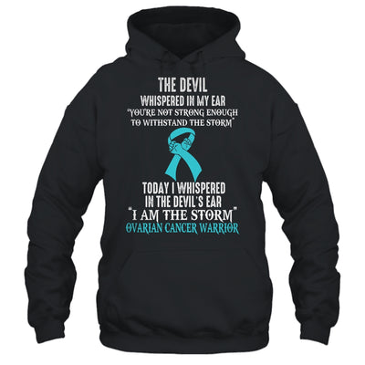 I Am The Storm Ovarian Cancer Awareness Warrior Shirt & Hoodie | teecentury