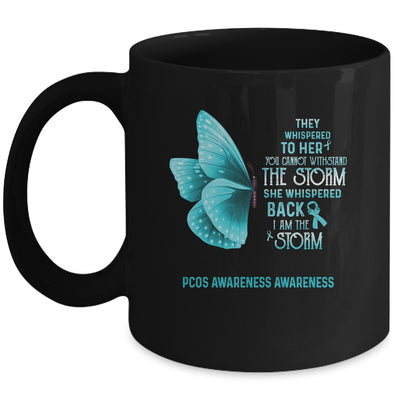 I Am The Storm PCOS Awareness Butterfly Mug Coffee Mug | Teecentury.com