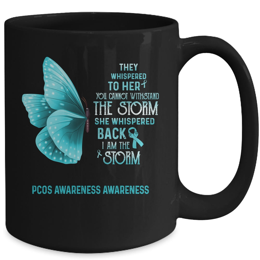 I Am The Storm PCOS Awareness Butterfly Mug Coffee Mug | Teecentury.com