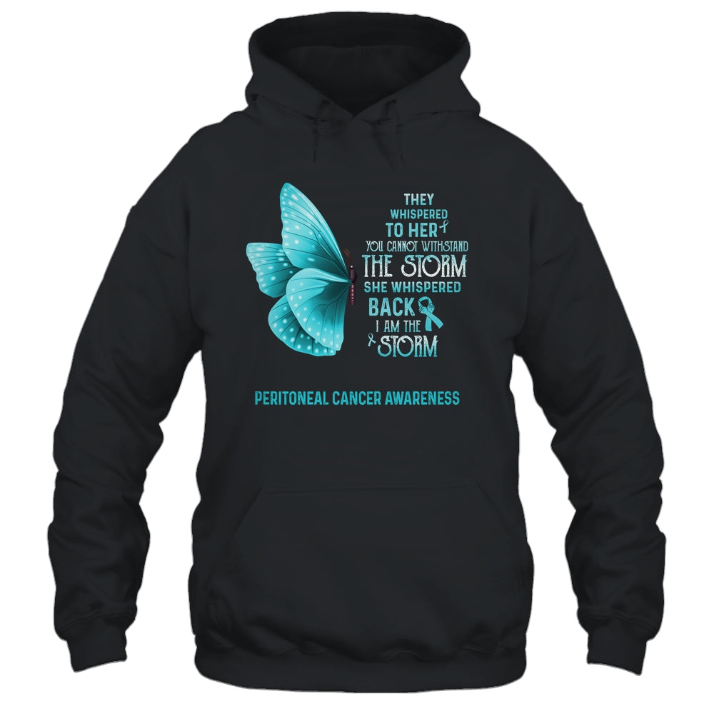 I Am The Storm Peritoneal Cancer Awareness Butterfly T-Shirt & Tank Top | Teecentury.com