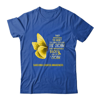 I Am The Storm Sarcoma Cancer Awareness Butterfly T-Shirt & Tank Top | Teecentury.com