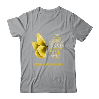 I Am The Storm Sarcoma Cancer Awareness Butterfly T-Shirt & Tank Top | Teecentury.com