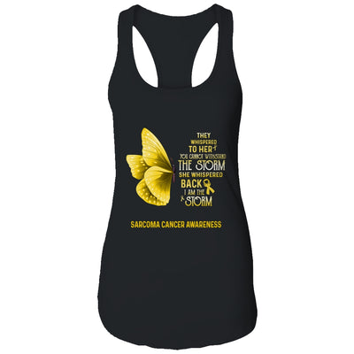 I Am The Storm Sarcoma Cancer Awareness Butterfly T-Shirt & Tank Top | Teecentury.com