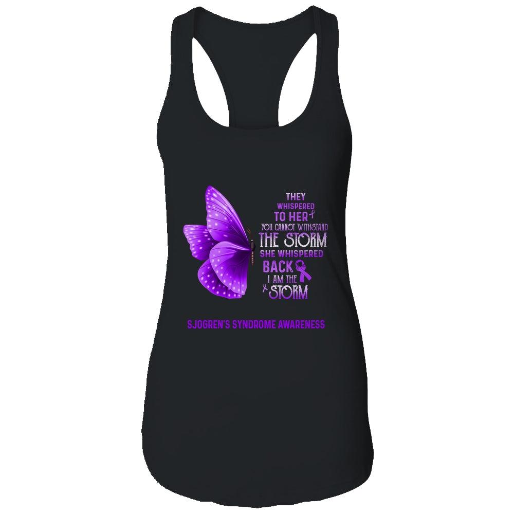I Am The Storm Sjogren's Syndrome Awareness Butterfly T-Shirt & Tank Top | Teecentury.com