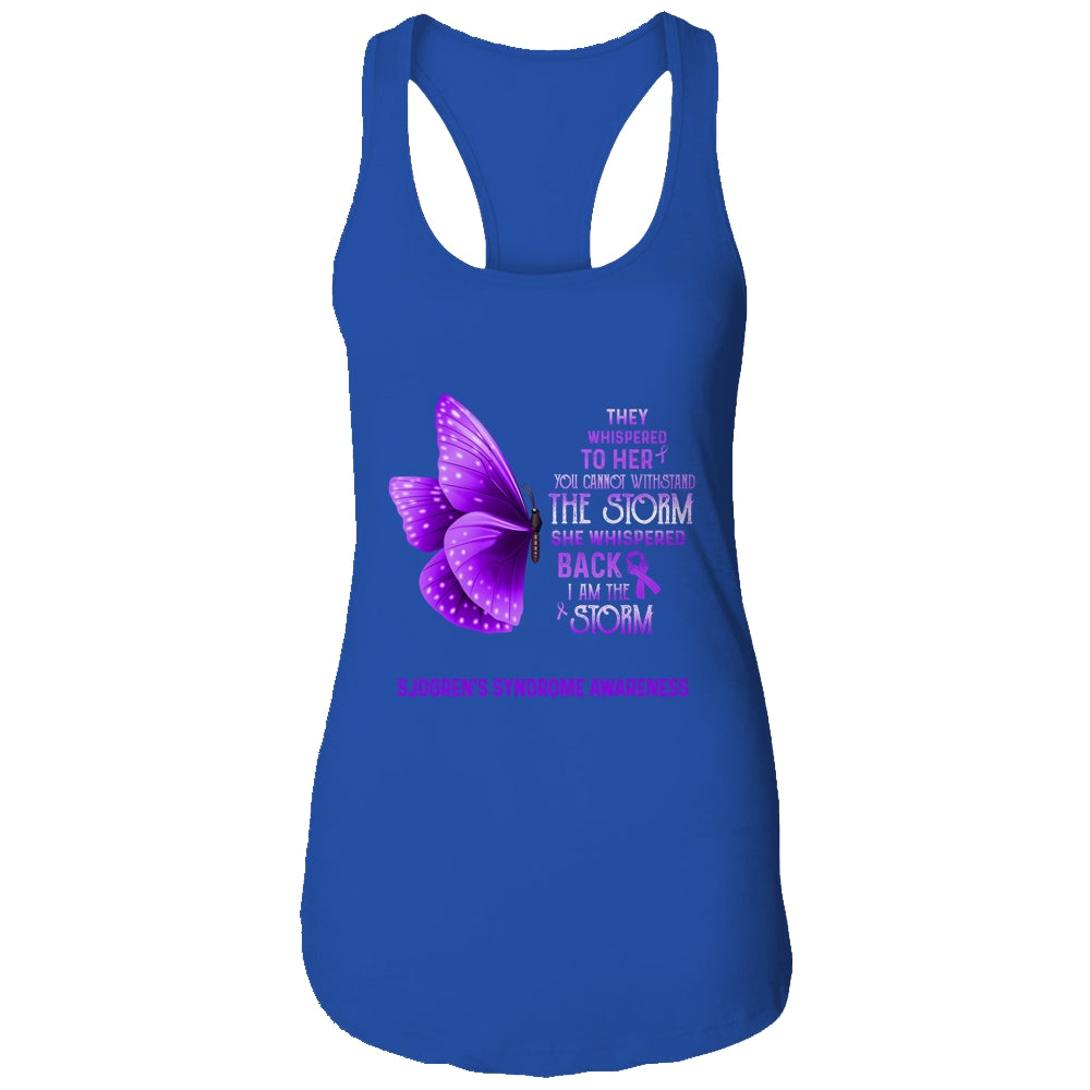 I Am The Storm Sjogren's Syndrome Awareness Butterfly T-Shirt & Tank Top | Teecentury.com