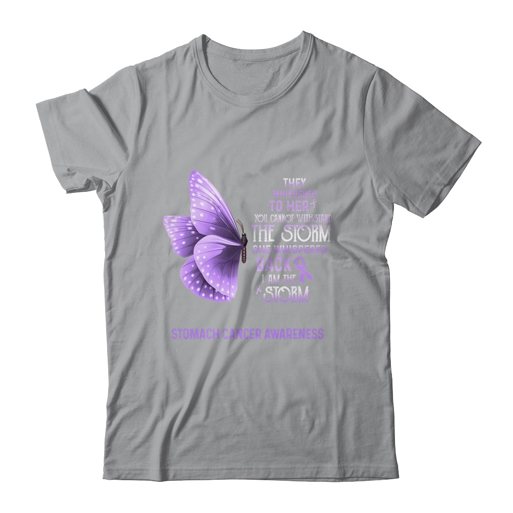 I Am The Storm Stomach Cancer Awareness Butterfly T-Shirt & Tank Top | Teecentury.com