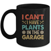 I Can't I Have Plans In The Garage Funny Car Mechanic Retro Mug | teecentury