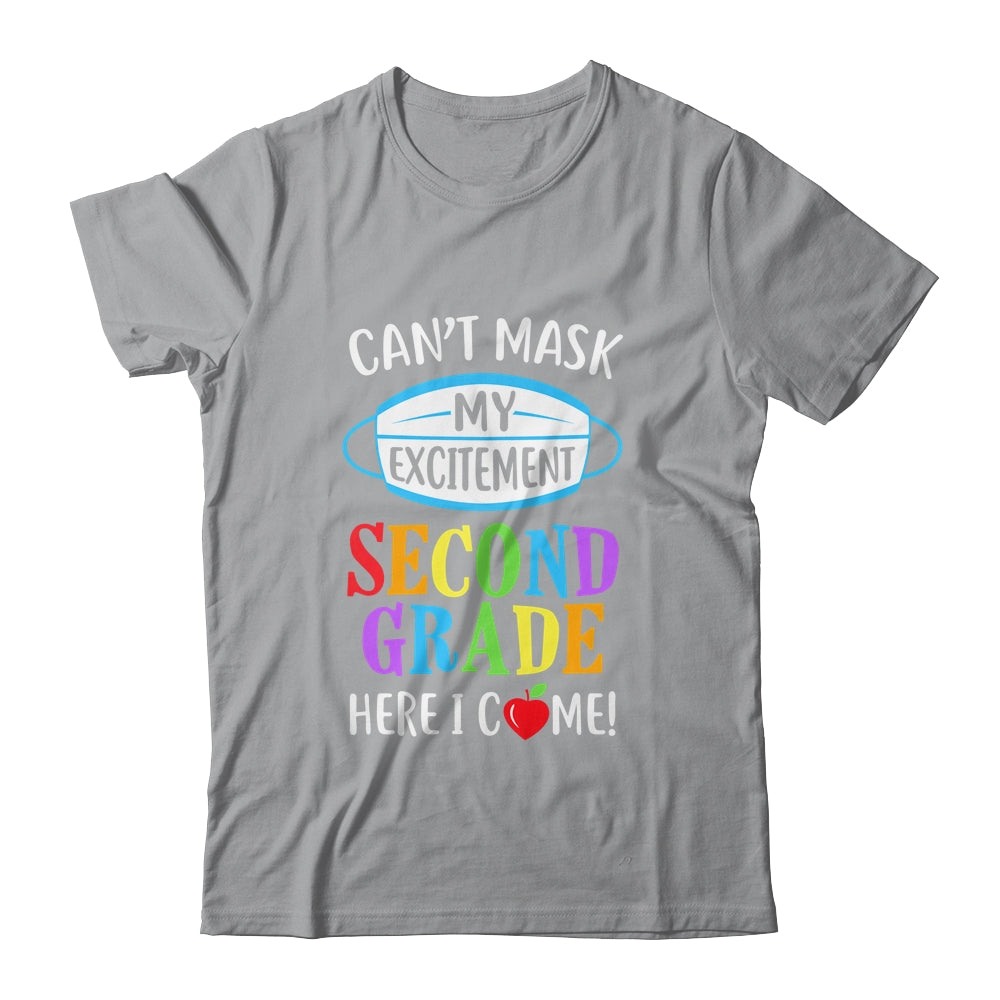 I Cant Mask My Excitement 2nd Grade Here I Come Youth Shirt | Teecentury.com