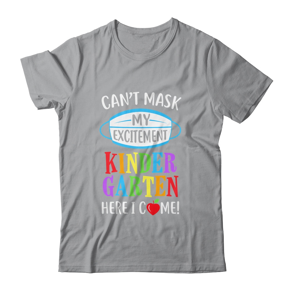 I Cant Mask My Excitement Kindergarten Here I Come Youth Shirt | Teecentury.com