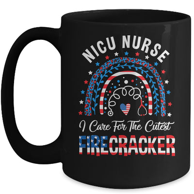 I Care For The Cutest Firecracker Nicu Nurse 4th Of July Mug | teecentury