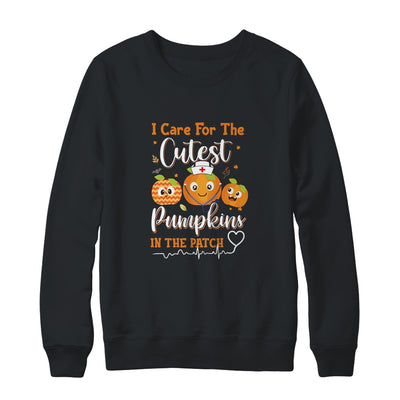 I Care For The Cutest Pumpkins In The Patch Nurse T-Shirt & Sweatshirt | Teecentury.com