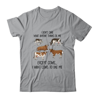 I Don't Care What Anyone Think Of Me Funny Cows Lover T-Shirt & Tank Top | Teecentury.com