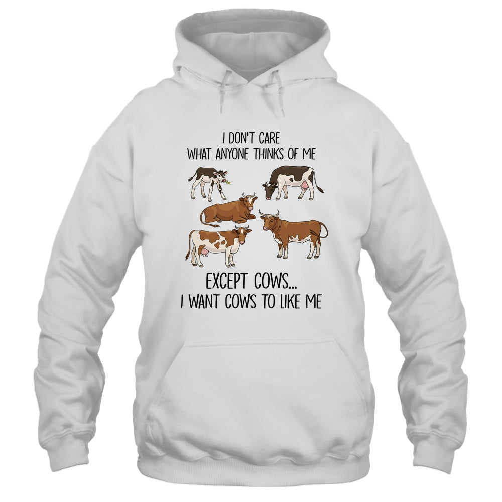 I Don't Care What Anyone Think Of Me Funny Cows Lover T-Shirt & Tank Top | Teecentury.com