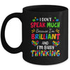 I Dont Speak Much Brilliant Autism Awareness Support Mug | teecentury