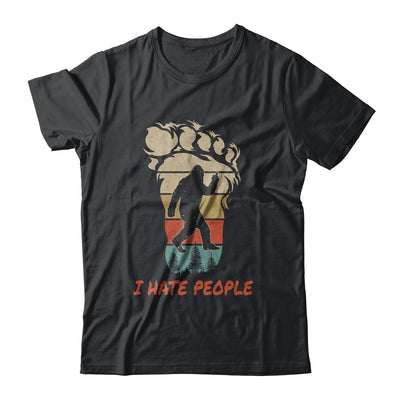 I Hate People Bigfoot Middle Finger Funny T-Shirt & Hoodie | Teecentury.com