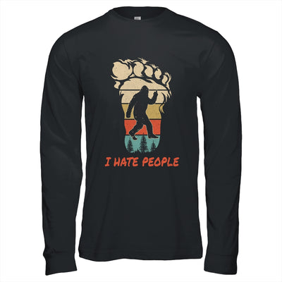 I Hate People Bigfoot Middle Finger Funny T-Shirt & Hoodie | Teecentury.com