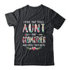 I Have Two Title Aunt And Godmother Mothers Day Floral T-Shirt & Tank Top | Teecentury.com