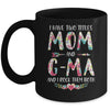 I Have Two Title Mom And G-Ma Mothers Day Floral Mug Coffee Mug | Teecentury.com