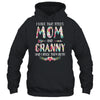 I Have Two Title Mom And Granny Mothers Day Floral T-Shirt & Tank Top | Teecentury.com