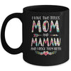 I Have Two Title Mom And Mamaw Mothers Day Floral Mug Coffee Mug | Teecentury.com