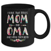 I Have Two Title Mom And Oma Mothers Day Floral Mug Coffee Mug | Teecentury.com