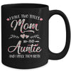 I Have Two Titles Mom And Auntie Mother's Day Flower Mug Coffee Mug | Teecentury.com