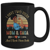I Have Two Titles Mom And Gaga Mother's Day Black Woman Mug Coffee Mug | Teecentury.com