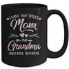 I Have Two Titles Mom And Grandma Mother's Day Flower Mug Coffee Mug | Teecentury.com