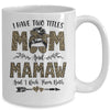 I Have Two Titles Mom And Mamaw Leopard Mother's Day Mug Coffee Mug | Teecentury.com