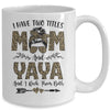 I Have Two Titles Mom And Yaya Leopard Mother's Day Mug Coffee Mug | Teecentury.com