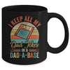 I Keep All My Dad Jokes In A Dad-A-Base Vintage Fathers Day Mug | teecentury