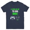 I Leveled Up To Big Bro Gamer New Brother Pregnancy Reveal Youth Youth Shirt | Teecentury.com