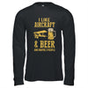 I Like Aircraft And Beer And Maybe 3 People T-Shirt & Hoodie | Teecentury.com