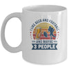 I Like Beer And Football Maybe 3 People Vintage Mug Coffee Mug | Teecentury.com
