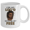 I Like Hair Loc'd Up And Mind Free Funny Black Woman Mug Coffee Mug | Teecentury.com