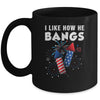 I Like How He Bangs Funny 4th Of July Matching Couple Mug | teecentury
